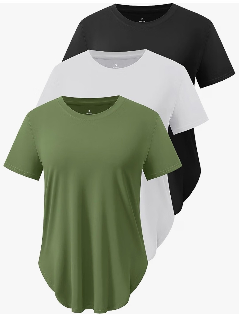 Women’s Short Sleeve Workout Tops (3, Only 1 Worn - All Like New)